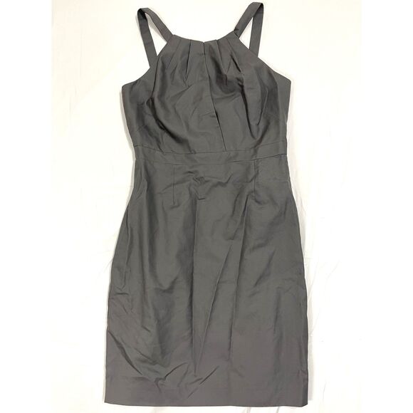 J. Crew Dresses & Skirts - J Crew Gray Pleated Sleeveless Sheath Dress NWT 10 Preppy Old Money Classic Chic